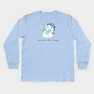 "Having a Meltdown" | Funny Kids Long Sleeve T-Shirt